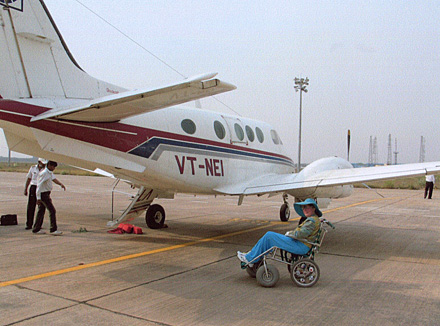 travel disabled wheelchair india jet