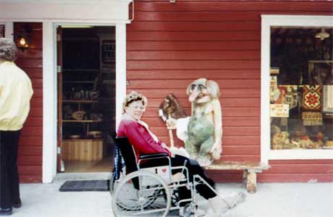 Disabled Traveler meets a troll in Norway.  What's next, Big Foot in the Sahara?