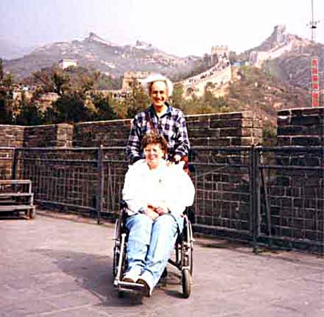 travel disabled wheelchair nan on great wall china
