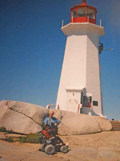 Even disabled travelers in wheelchairs can see lighthouse in Canada