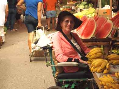Dr Berger at market in Rio de Janeiro Brazil
