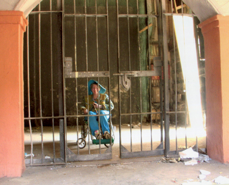 travel disabled wheelchair in India jail